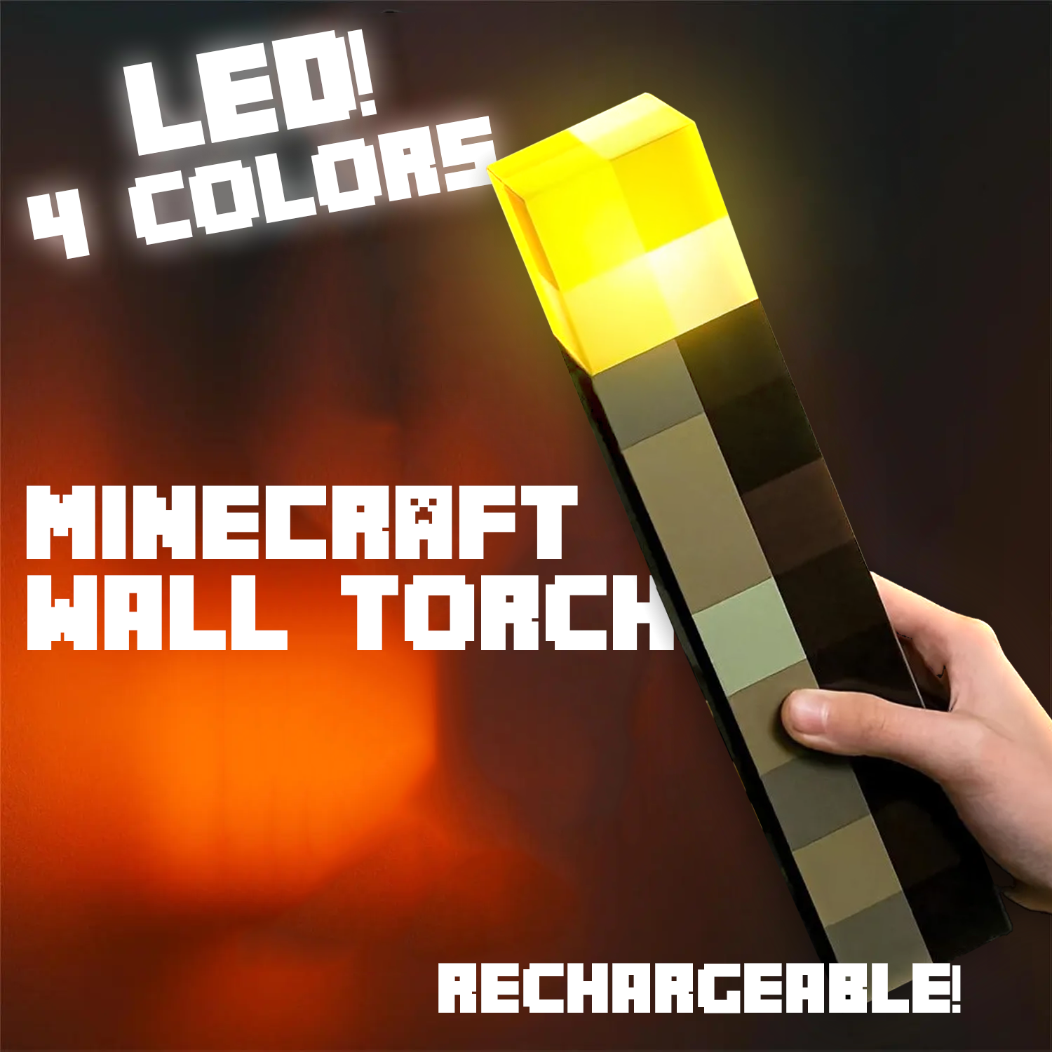 Adjustable Minecraft LED Wall Torch